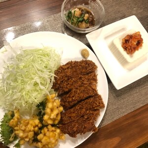 冷奴レシピ：韓国風キムチのせ